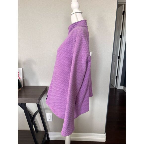 Allison Daley Lavender Quilted Zip Up - Picture 3 of 8